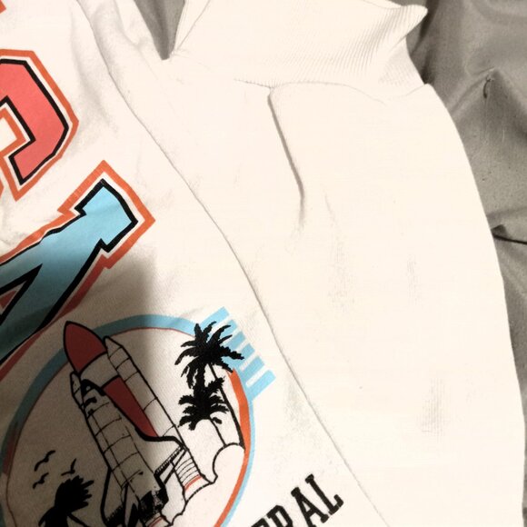 NASA Junior's Ivory Plus Fitted Ankle Drawstring Logo Sweatpants - XXXL 3XL - Picture 3 of 6